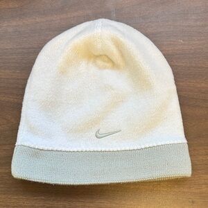 EUC Nike White and Gray Beanie